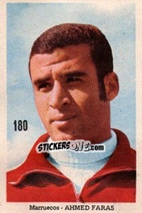 Sticker Ahmed Faras - Mexico 1970 n. 180 - Editora Sadira