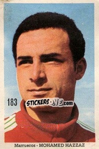 Sticker Mohamed Hazzaz - Mexico 1970 n. 183 - Editora Sadira