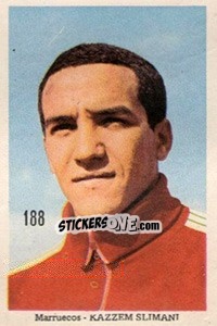 Sticker Kazzem Slimani - Mexico 1970 n. 188 - Editora Sadira