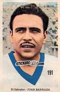 Sticker Juan Barraza - Mexico 1970 n. 191 - Editora Sadira