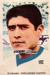 Sticker Guillermo Castro - Mexico 1970 n. 192 - Editora Sadira