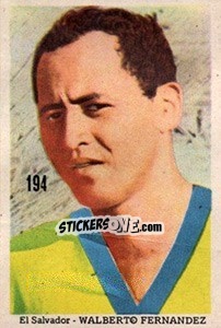 Sticker Walberto Fernandez - Mexico 1970 n. 194 - Editora Sadira