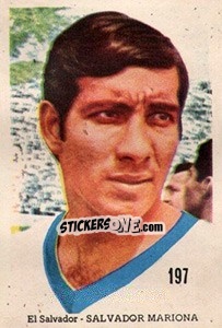 Sticker Salvador Mariona - Mexico 1970 n. 197 - Editora Sadira