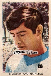 Sticker Juan Martinez - Mexico 1970 n. 198 - Editora Sadira