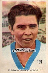 Sticker Mario Monge - Mexico 1970 n. 199 - Editora Sadira