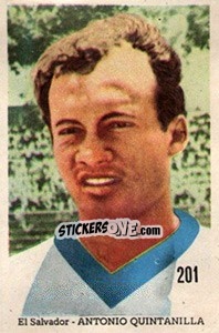 Sticker Antonio Quintanilla - Mexico 1970 n. 201 - Editora Sadira