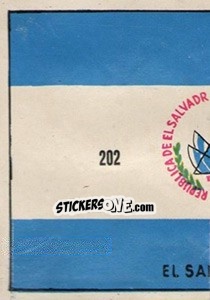Sticker Bandeira (puzzle 1) - Mexico 1970 n. 202 - Editora Sadira