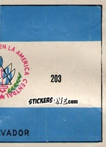 Sticker Bandeira (puzzle 2) - Mexico 1970 n. 203 - Editora Sadira