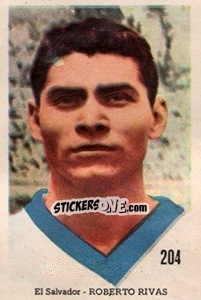 Sticker Roberto Rivas - Mexico 1970 n. 204 - Editora Sadira