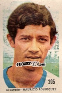 Sticker Mauricio Rodriguez - Mexico 1970 n. 205 - Editora Sadira