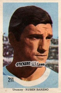 Cromo Ruben Bareño - Mexico 1970 n. 211 - Editora Sadira