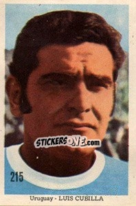 Sticker Luis Cubilla - Mexico 1970 - Editora Sadira