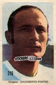 Sticker Dagoberto Fontes - Mexico 1970 n. 216 - Editora Sadira
