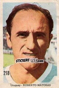 Sticker Roberto Matosas - Mexico 1970 n. 218 - Editora Sadira