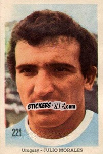 Figurina Julio Morales - Mexico 1970 n. 221 - Editora Sadira