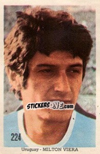 Cromo Milton Viera - Mexico 1970 - Editora Sadira