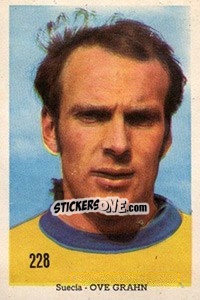 Sticker Ove Grahn - Mexico 1970 n. 228 - Editora Sadira
