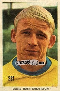 Sticker Hans Johansson - Mexico 1970 n. 231 - Editora Sadira