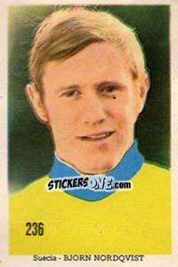 Sticker Bjorn Nordqvist - Mexico 1970 n. 236 - Editora Sadira
