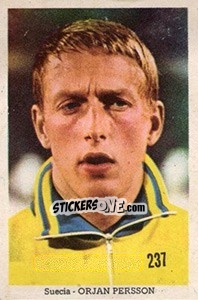 Sticker Orjan Persson - Mexico 1970 n. 237 - Editora Sadira