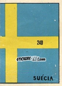 Sticker Bandeira (puzzle 2) - Mexico 1970 n. 240 - Editora Sadira