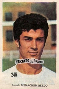 Sticker Menachem Bello - Mexico 1970 n. 246 - Editora Sadira