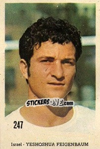 Sticker Yeshoshua Feigenbaum - Mexico 1970 n. 247 - Editora Sadira