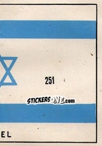 Sticker Bandeira (puzzle 2) - Mexico 1970 n. 251 - Editora Sadira