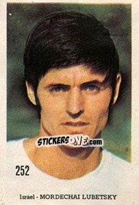 Sticker Mordechai Lubetsky - Mexico 1970 n. 252 - Editora Sadira