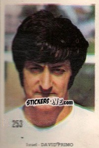 Sticker David Primo - Mexico 1970 n. 253 - Editora Sadira