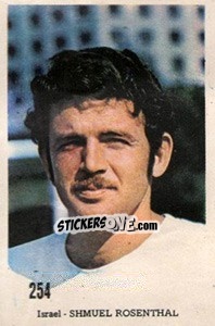 Sticker Shmuel Rosenthal - Mexico 1970 n. 254 - Editora Sadira
