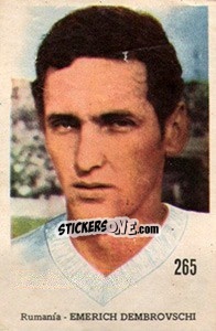 Sticker Emerich Dembrovschi - Mexico 1970 n. 265 - Editora Sadira