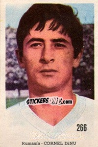 Sticker Cornel Dinu - Mexico 1970 n. 266 - Editora Sadira