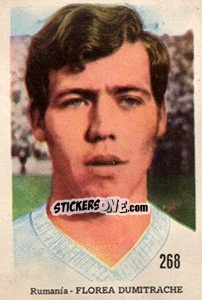 Sticker Florea Dumitrache - Mexico 1970 n. 268 - Editora Sadira