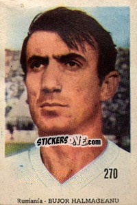 Sticker Bujor Halmageanu - Mexico 1970 n. 270 - Editora Sadira