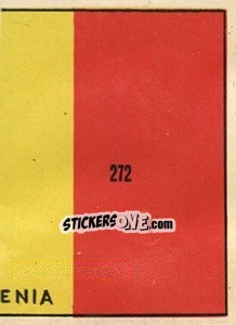 Cromo Bandeira (puzzle 2) - Mexico 1970 n. 272 - Editora Sadira