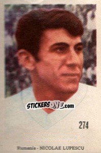 Sticker Nicolae Lupescu - Mexico 1970 n. 274 - Editora Sadira