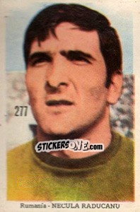 Sticker Necula Raducanu - Mexico 1970 n. 277 - Editora Sadira