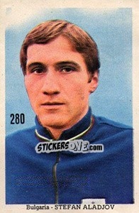 Sticker Stefan Aladjov - Mexico 1970 n. 280 - Editora Sadira