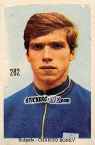 Sticker Christo Bonev - Mexico 1970 n. 282 - Editora Sadira