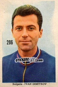 Sticker Ivan Dimitrov - Mexico 1970 n. 286 - Editora Sadira