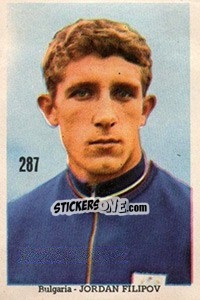 Sticker Jordan Filipov - Mexico 1970 n. 287 - Editora Sadira
