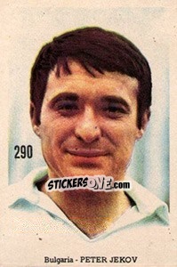 Sticker Peter Jekov - Mexico 1970 n. 290 - Editora Sadira