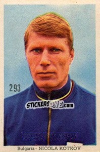 Sticker Nikola Kotkov - Mexico 1970 n. 293 - Editora Sadira
