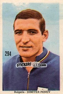 Sticker Dimiter Penev - Mexico 1970 n. 294 - Editora Sadira