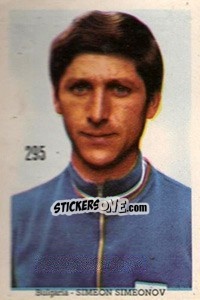 Sticker Simeon Simeonov - Mexico 1970 n. 295 - Editora Sadira