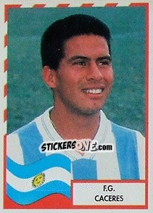 Cromo F.G. Caceres - Copa América 1995 - Navarrete