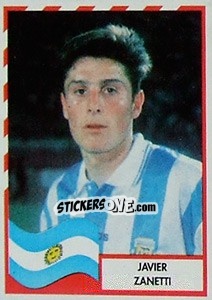 Sticker Javier Zanetti - Copa América 1995 n. 9 - Navarrete