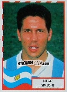 Cromo Diego Simeone - Copa América 1995 - Navarrete