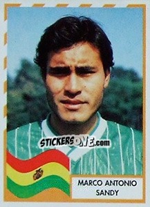 Cromo Marco Antonio Sandy - Copa América 1995 - Navarrete